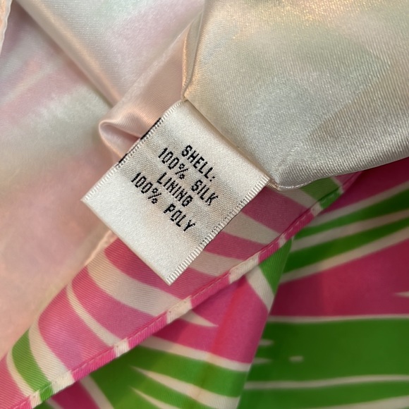 SOLD. Lilly Pulitzer Dasha Dress silk tailwind size 12 - Picture 10 of 13